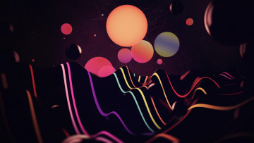 Картинка векторная+графика графика+ graphics линии поверхность круги шары