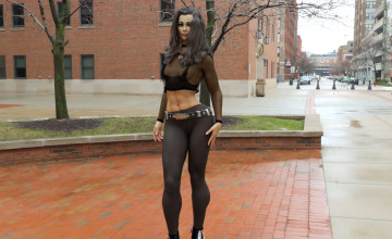 Картинка 3д+графика люди+ people взгляд фон девушка