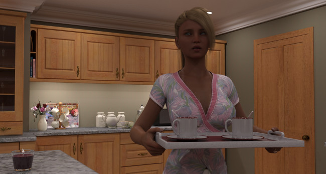 Обои картинки фото 3д графика, люди , people, фон, взгляд, девушка