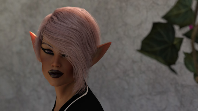 Обои картинки фото 3д графика, эльфы , elves, взгляд, фон, эльфийка