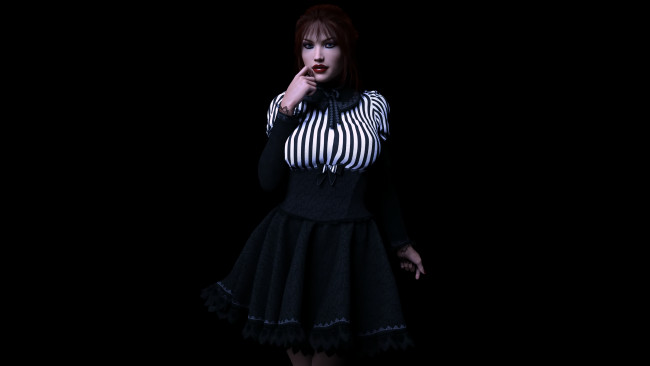 Обои картинки фото 3д графика, люди , people, девушка, взгляд, фон