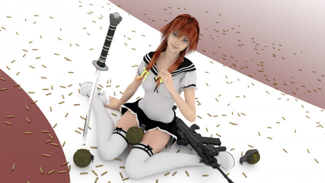 Обои картинки фото 3д графика, люди , people, взгляд, фон, девушка