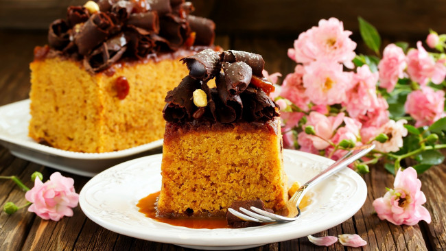 Обои картинки фото еда, торты, цветы, торт, шоколад