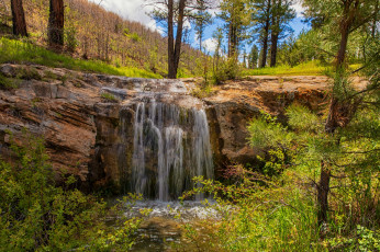 Картинка природа водопады простор