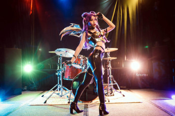 Картинка девушки -+креатив +косплей katsurayu костюм барабаны сцена