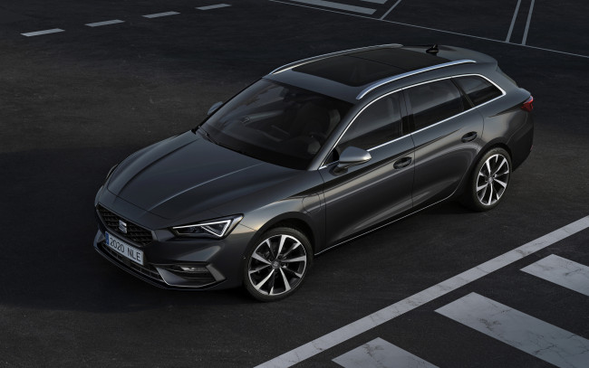 Обои картинки фото 2020 seat leon st, автомобили, seat, leon, st, 2020, экстерьер, серый, универсал, новый, испанские