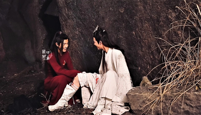 Обои картинки фото разное, знаменитости, ван, ибо, сяо, чжань, костюмы, съемки