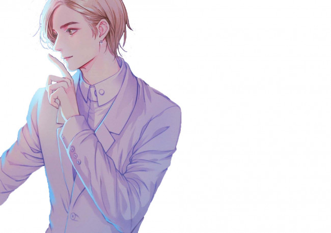 Обои картинки фото рисованное, люди, парень, пиджак