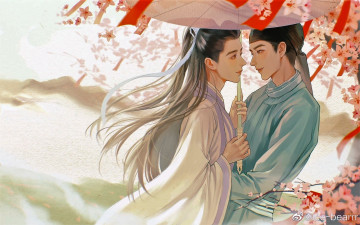 Картинка рисованное кино +мультфильмы ши ин байли хунъи зонт