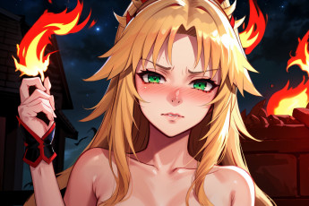 Картинка аниме магия +колдовство +halloween нейросети графика нейроарт ai art нейронные сети рисунки нейро искусство