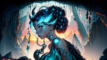 Картинка аниме магия +колдовство +halloween нейросети графика нейроарт ai art нейронные сети рисунки нейро искусство