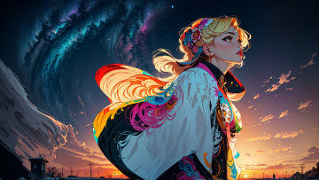 Картинка аниме unknown +другое+ нейросети графика нейроарт ai art нейронные сети рисунки нейро искусство