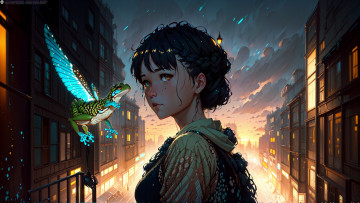 Картинка аниме животные +существа нейросети графика нейроарт ai art нейронные сети рисунки нейро искусство