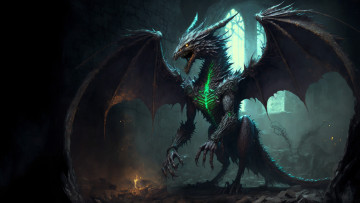 Картинка фэнтези драконы нейросети графика нейроарт ai art нейронные сети рисунки нейро искусство