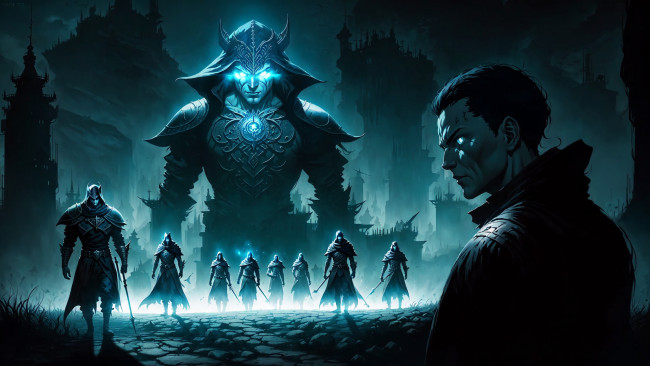 Обои картинки фото фэнтези, демоны, нейросети, графика, нейроарт, ai, art, нейронные, сети, рисунки, нейро, искусство