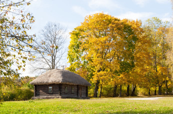 Картинка города -+здания +дома осень