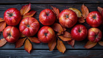 Картинка 3д+графика еда- food яблоки