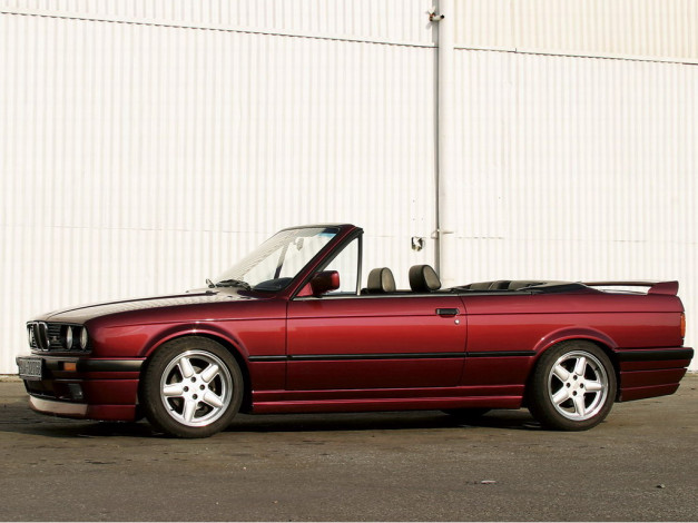 Обои картинки фото bmw, series, e30, cabrio, автомобили