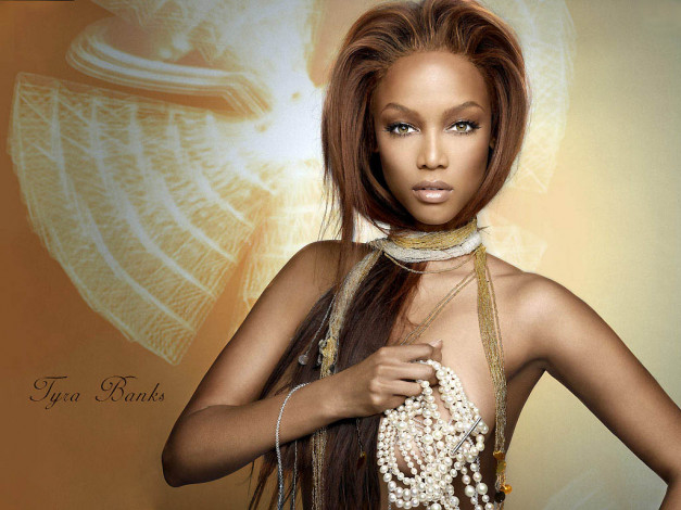 Обои картинки фото Tyra Banks, девушки