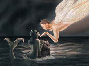 Картинка фэнтези русалки