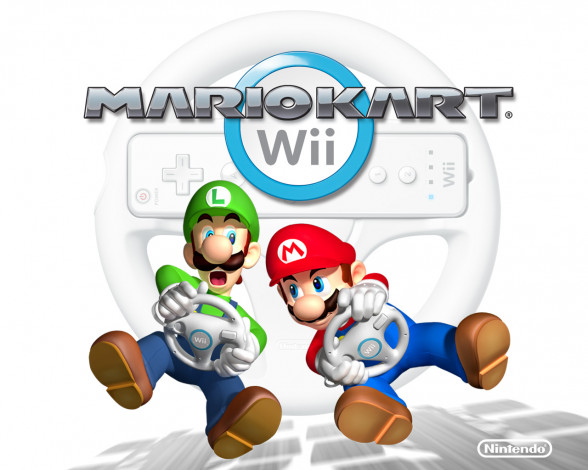 Обои картинки фото видео, игры, mario, kart