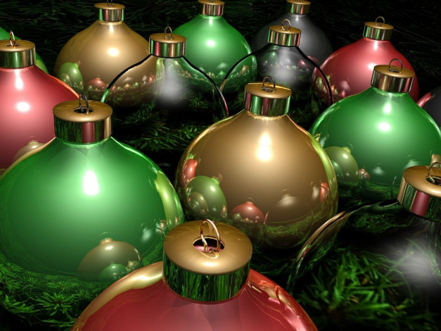 Обои картинки фото праздничные, 3д, графика, новый, год