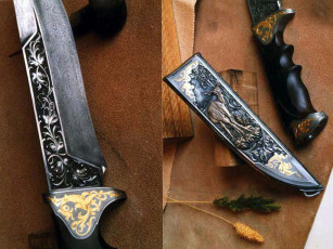 Картинка охотничий нож оружие холодное