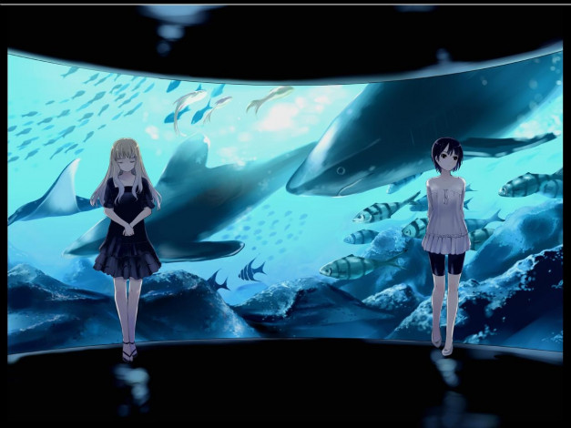 Обои картинки фото аниме, animals