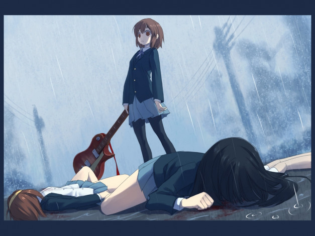 Обои картинки фото аниме, on