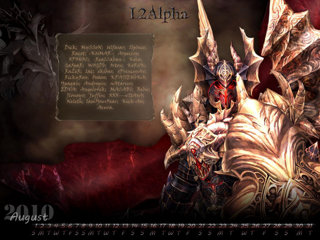 Обои картинки фото календари, видеоигры