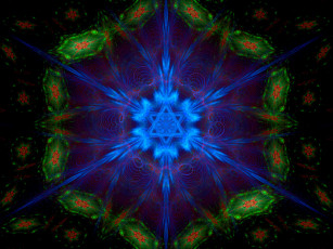 Картинка 3д графика fractal фракталы абстракция узор тёмный