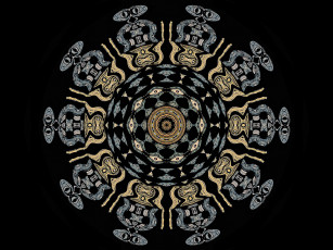 Картинка 3д графика fractal фракталы абстракция