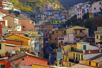 Картинка риомаджоре лигурия италия города амальфийское лигурийское побережье дома окна дорога