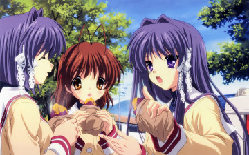 Картинка аниме clannad девушки