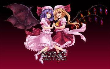 Картинка аниме touhou фландр и ремилия скарлет