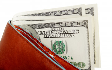 Картинка разное золото купюры монеты доллары кошелёк