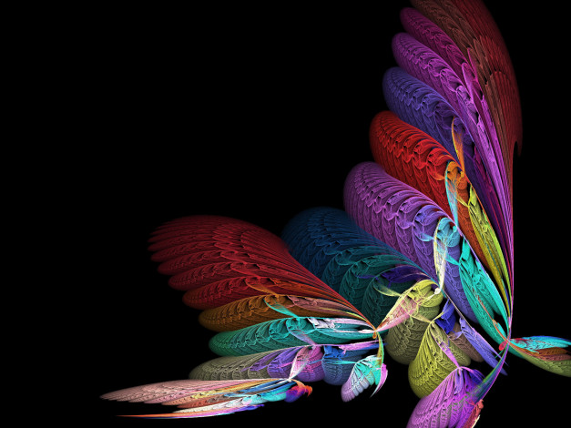 Обои картинки фото 3д, графика, fractal, фракталы, тёмный, узор, цвета, фрактал