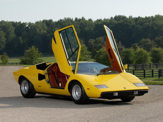 Обои картинки фото lamborghini, countach, lp400, автомобили