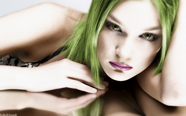 Обои картинки фото рисованные, люди, девушка