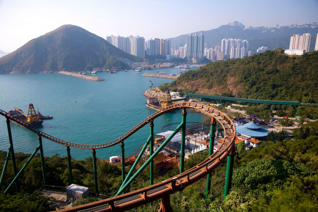 Обои картинки фото города, гонконг, китай, дома, залив