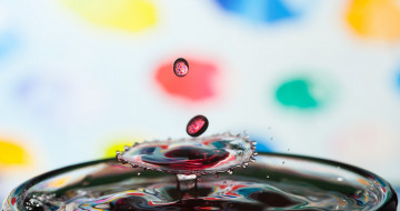 Картинка разное капли +брызги +всплески зонтики вода капля макро