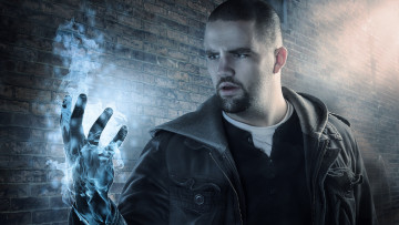 Картинка фэнтези фотоарт парень пламя