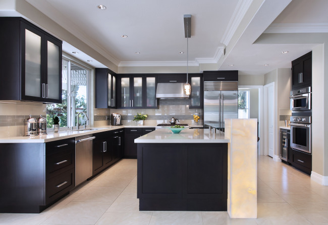 Обои картинки фото интерьер, кухня, стол, стулья