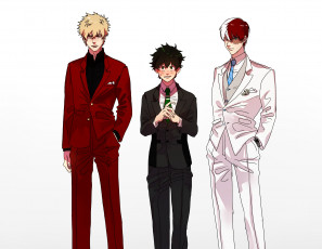 Картинка аниме boku+no+hero+academia парни