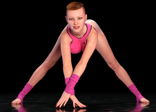 Картинка 3д+графика люди+ people фон взгляд девушка