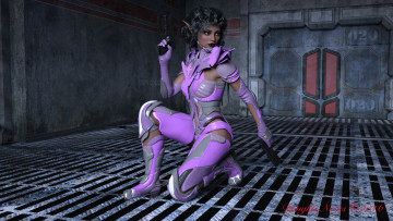 Картинка 3д+графика эльфы+ elves эльфийка взгляд фон