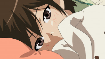 Картинка kami+nomi+zo+shiru+sekai аниме фон взгляд девушка