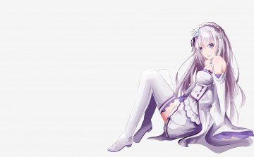 Картинка аниме re +zero+kara+hajimeru+isekai+seikatsu эмилия