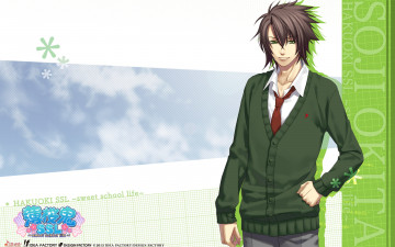 Картинка аниме hakuouki парень взгляд фон