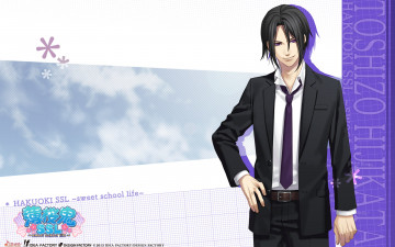 Картинка аниме hakuouki парень взгляд фон